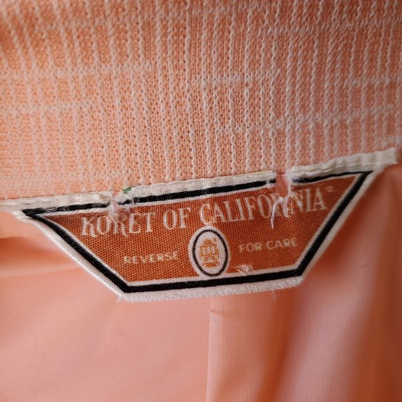 Koret California 70s Vintage 4 Piece Pant Skirt Suit Set Top Knit Polyester M/L - Picture 6 of 10